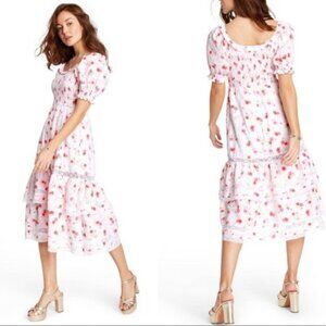 LoveShackFancy x Target Smocked Puff Sleeve Cosette Dress Size L